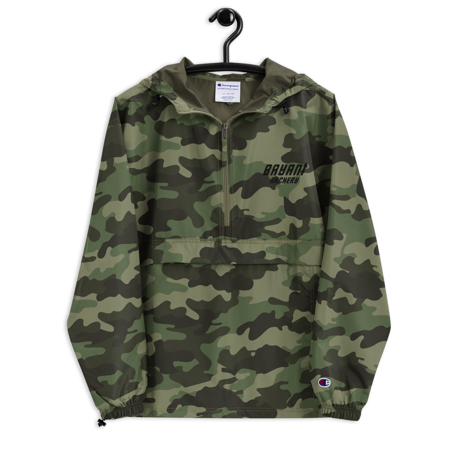 Bayani Archery Embroidered Packable Rain Jacket